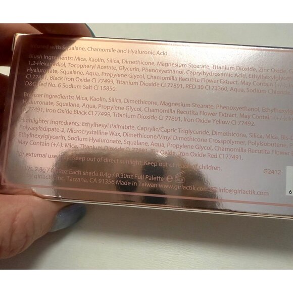 Girlactik Blush Me Light Mix Glow Face Palette Soft Girl Pastel Coquette Natural - Picture 8 of 9